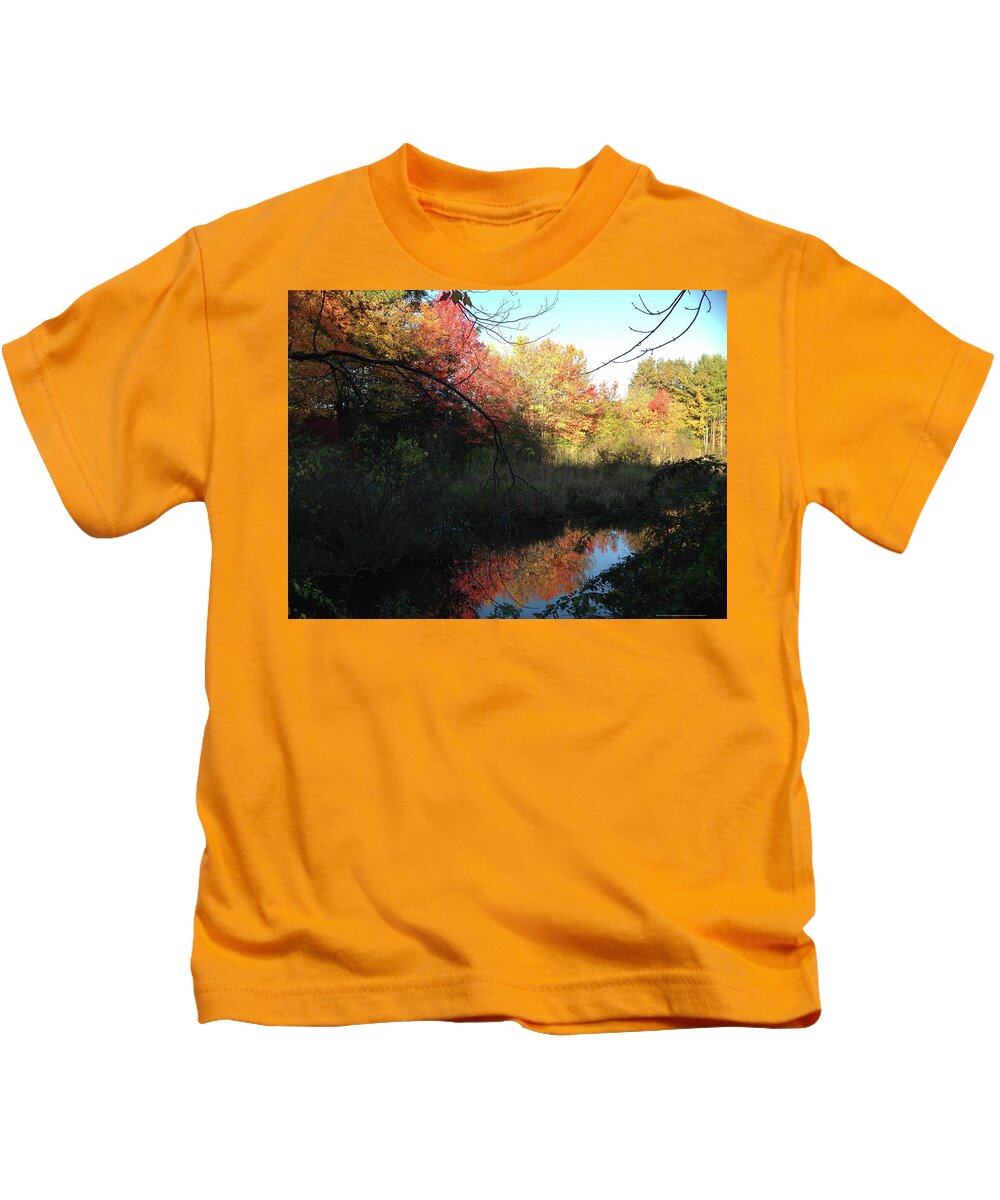 Salem Kids T-Shirt featuring the photograph Autumn in Salem by Roxy Rich