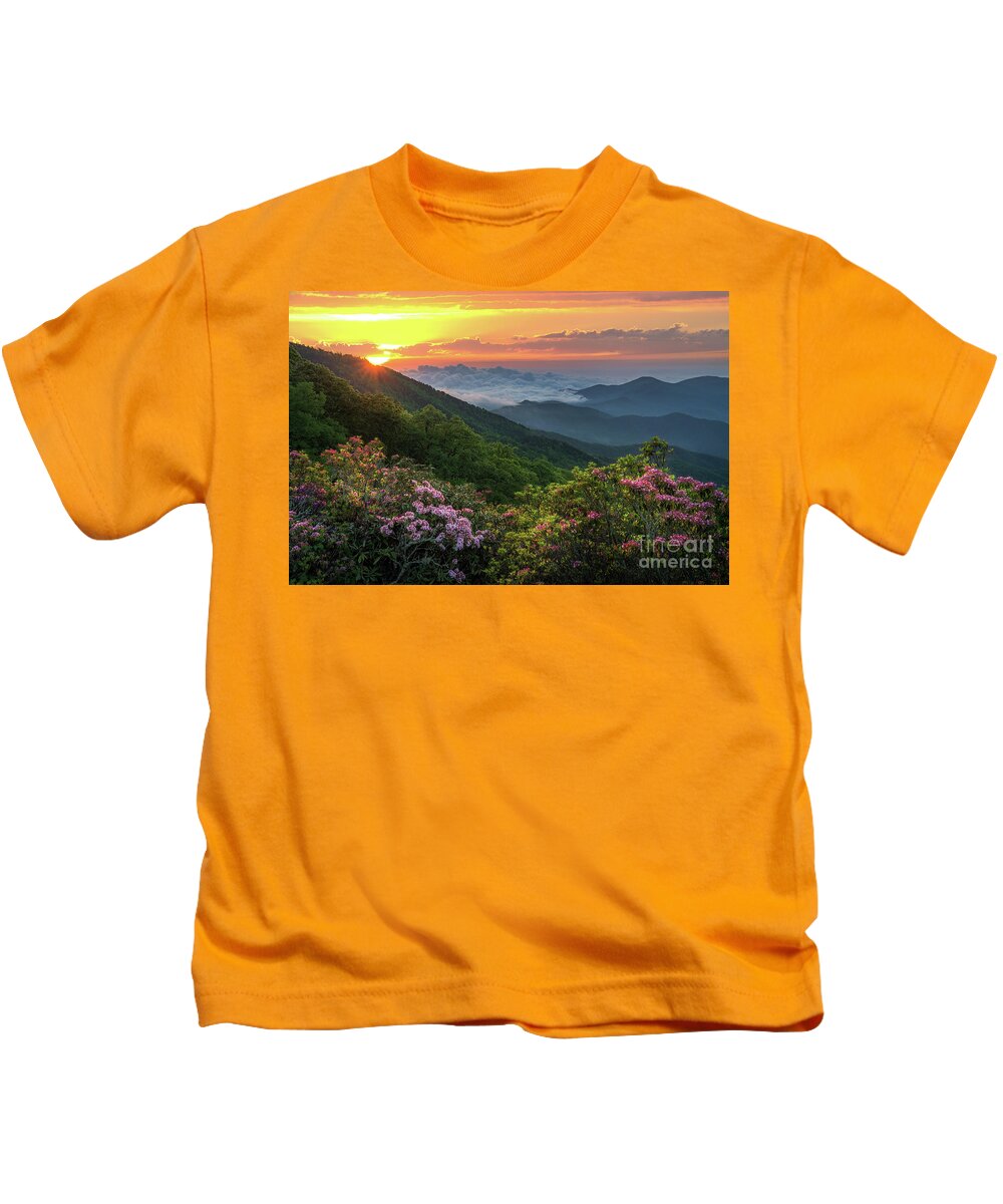 Mountain Kids T-Shirt featuring the photograph Beyond the Laurels by Anthony Heflin
