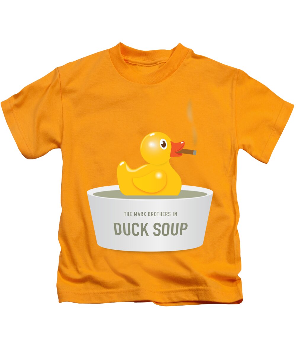 Movie Poster Kids T-Shirt featuring the digital art Duck Soup - Alternative Movie Poster by Movie Poster Boy