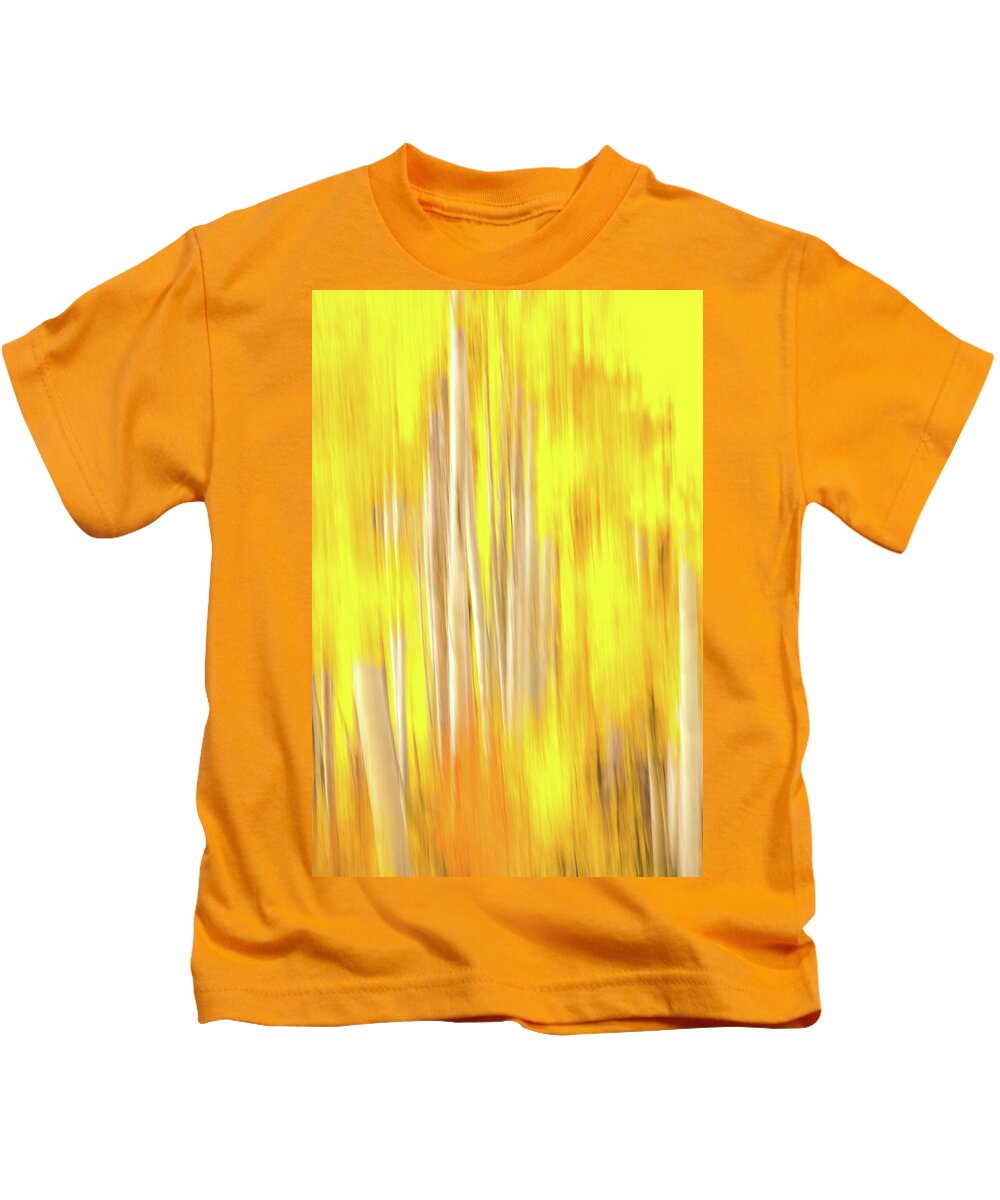 fusionere krone Luftpost Impresionistic Aspens 5360, Motion Blur, Last Dollar Road, Color Kids T- Shirt by George Erwin Turner - Pixels