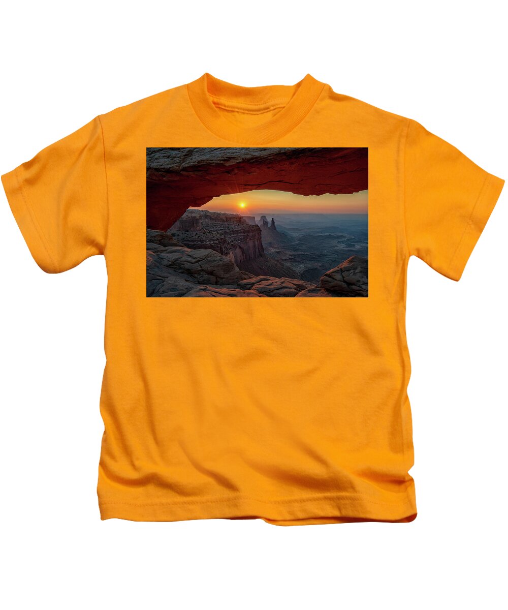 Mesa Arch Kids T-Shirt featuring the photograph Mesa Arch Sunrise by Darlene Bushue