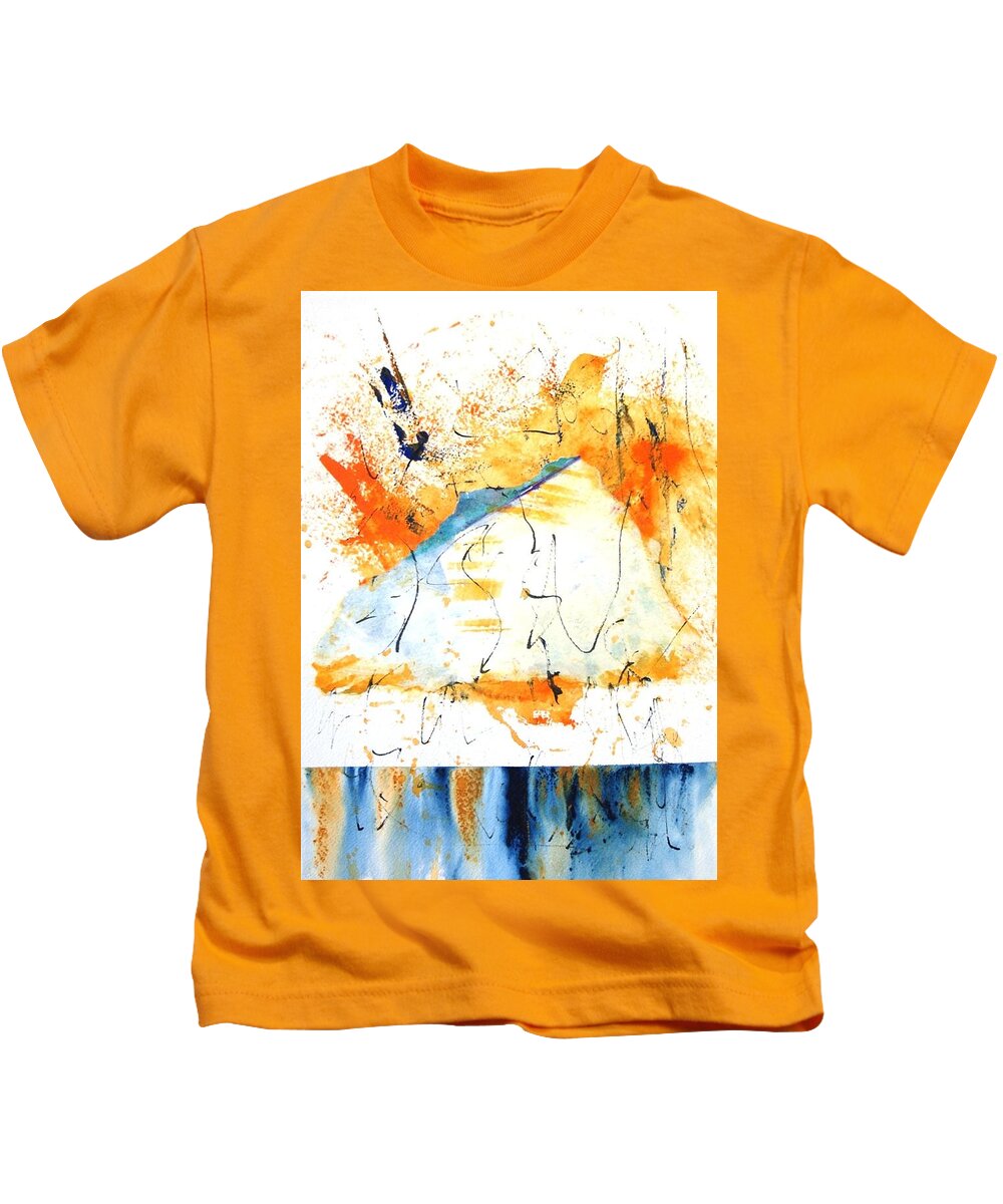 Mixed Media Kids T-Shirt featuring the mixed media Rescued by Dick Richards