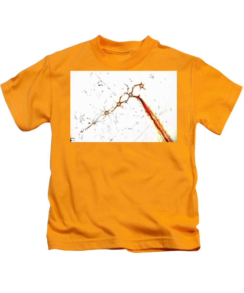 White Kids T-Shirt featuring the photograph Rusty Flow by Pamela Dunn-Parrish