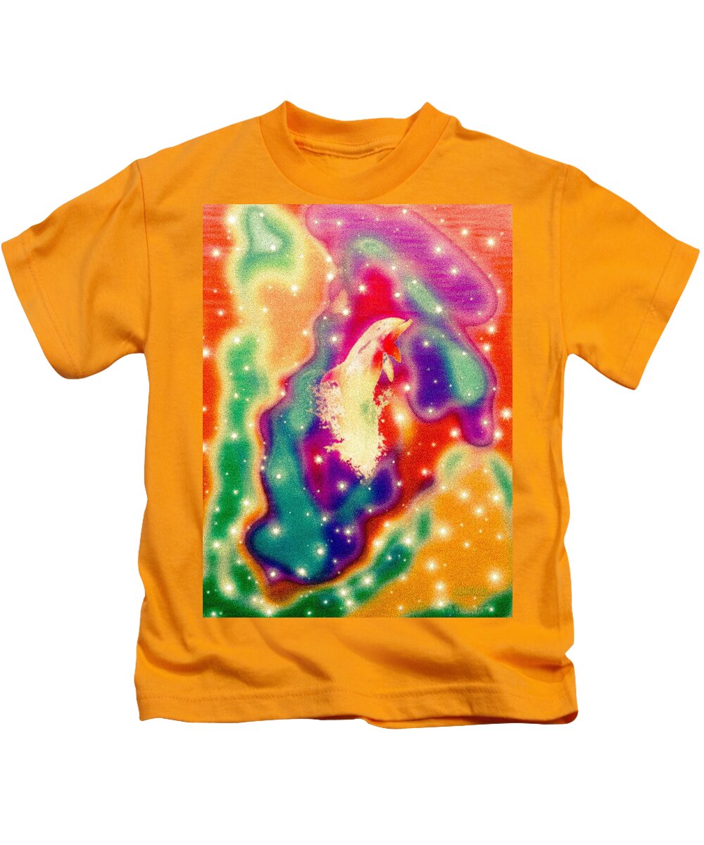 Sky Kids T-Shirt featuring the digital art SkY Fantasy GraFFiTi by Auranatura Art