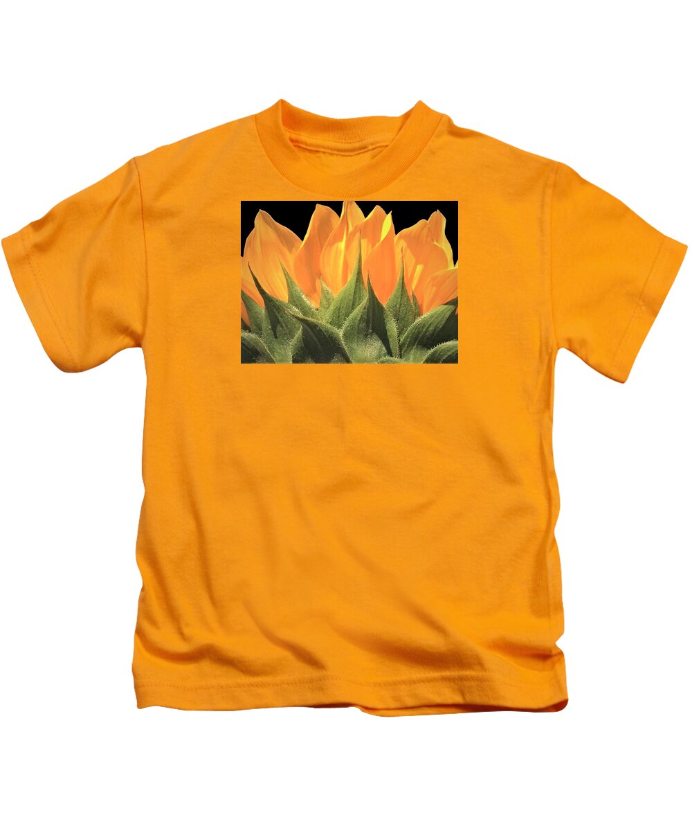 Sunflower Kids T-Shirt featuring the photograph Summer Up Close by Angela Davies