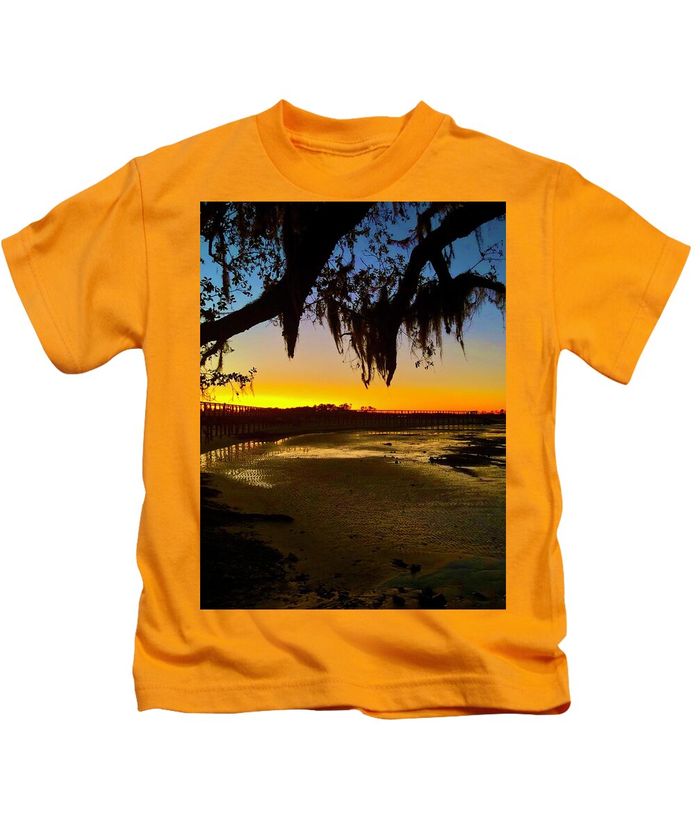 Landscape Kids T-Shirt featuring the photograph Sunset 2 by Michael Stothard