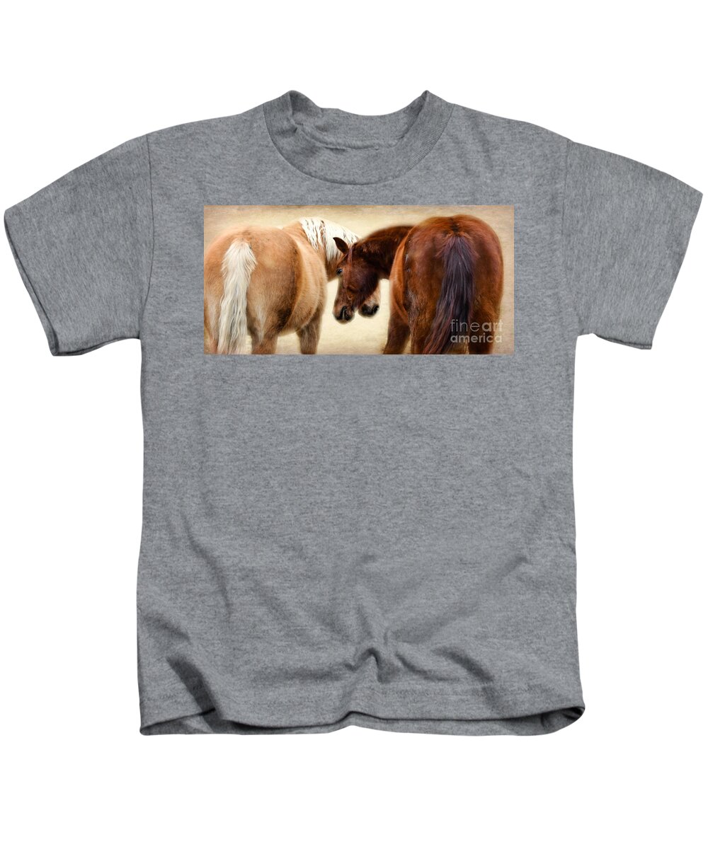 Landscape Kids T-Shirt featuring the photograph The Love Dance by Peggy Franz