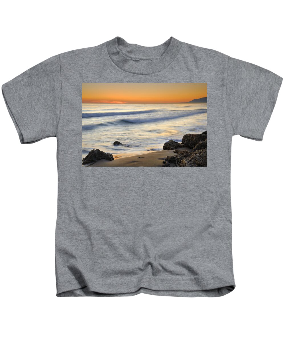 Water Kids T-Shirt featuring the photograph Artola beach #2 by Guido Montanes Castillo