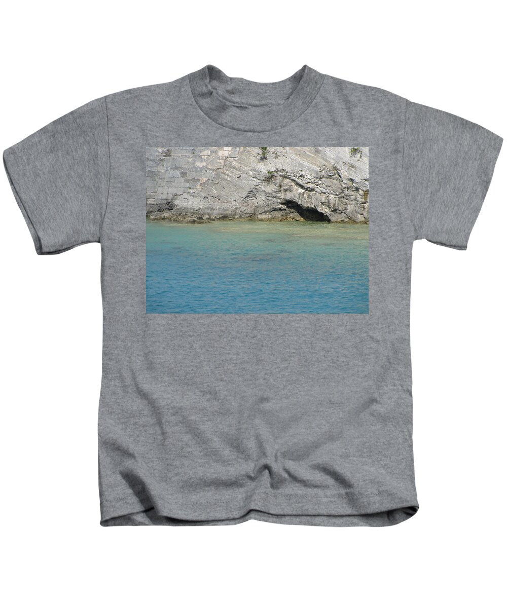 Landscape Kids T-Shirt featuring the photograph Bermuda Cave by Natalie Rotman Cote