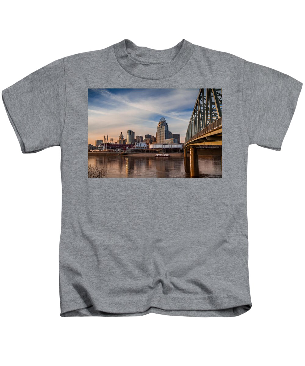 Cincinnati Kids T-Shirt featuring the photograph Cincinnati #1 by Ron Pate