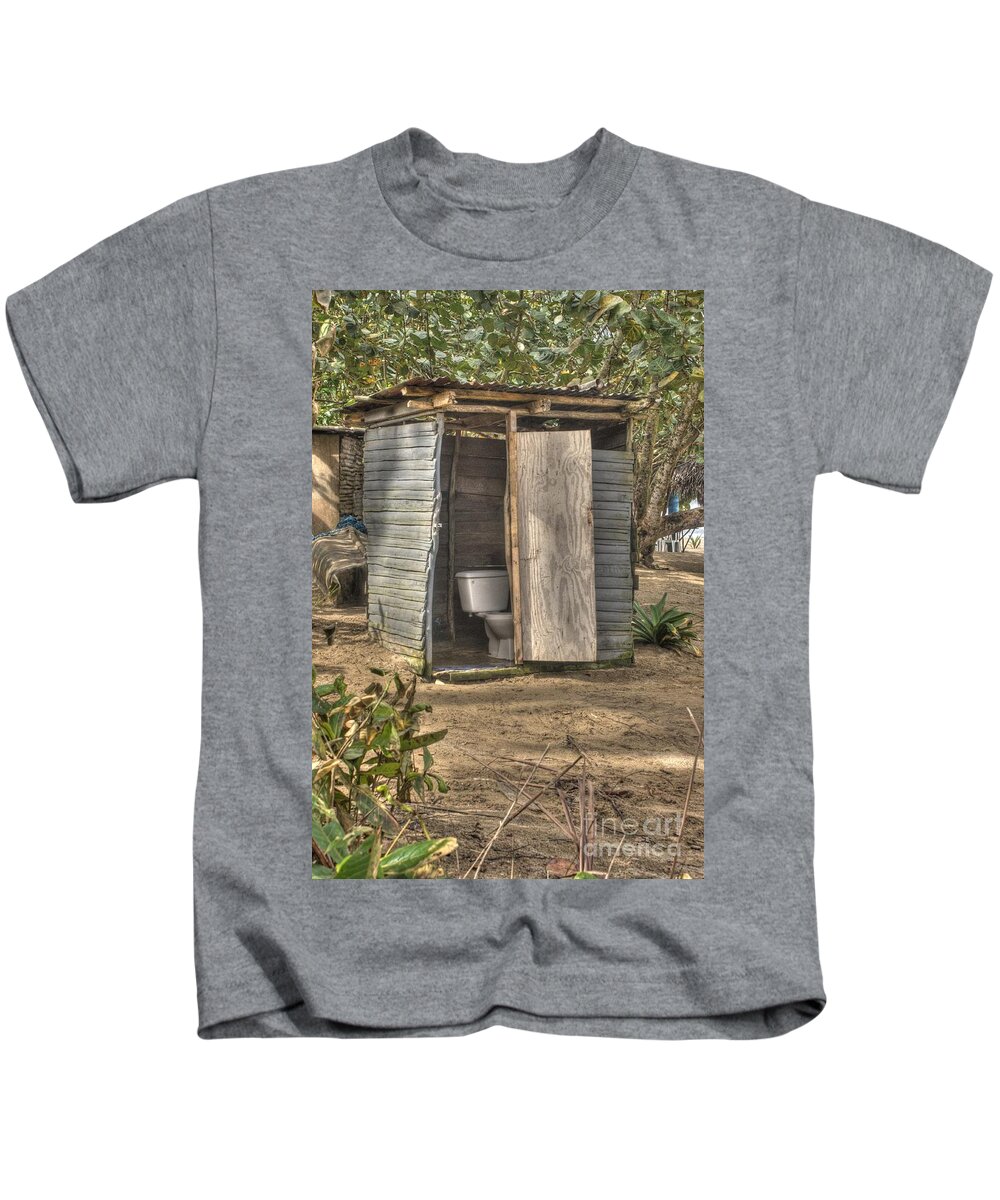 Lavatory Kids T-Shirt featuring the photograph Not For The Faint Hearted #1 by David Birchall