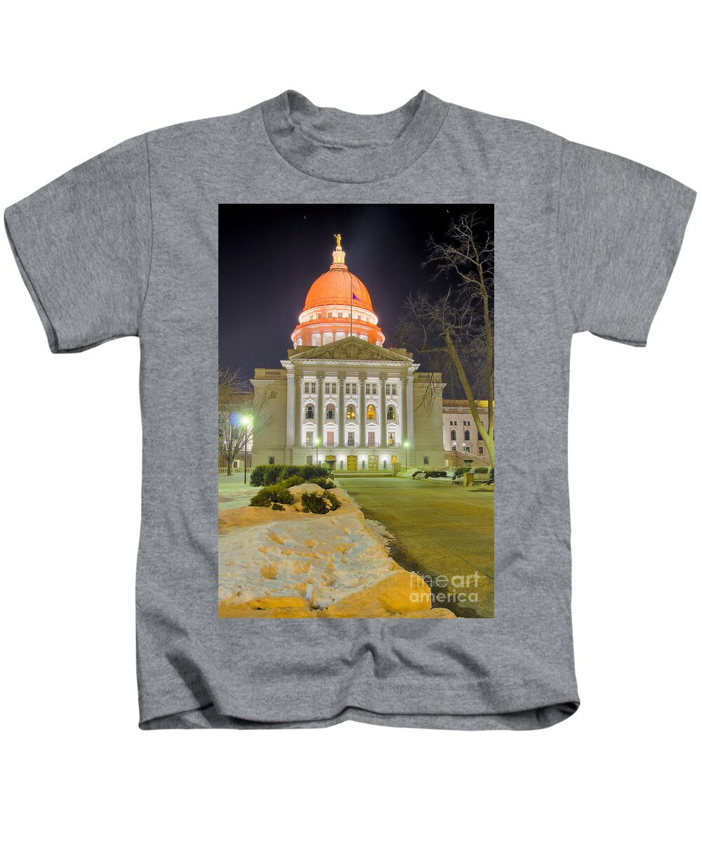 Capitol Kids T-Shirt featuring the photograph Madison capitol by Steven Ralser