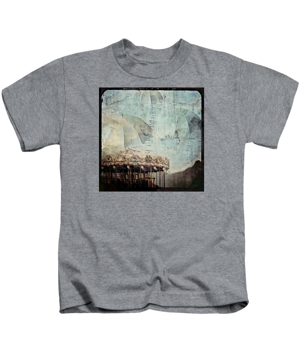 Beach Kids T-Shirt featuring the digital art A Day At The Beach by Delight Worthyn