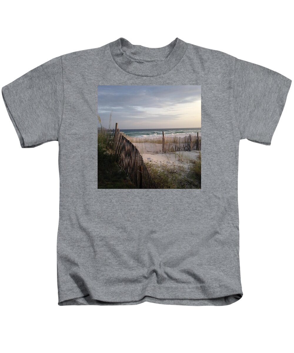 Beach Photography Kids T-Shirt featuring the photograph A Simple Life by Mary Buck