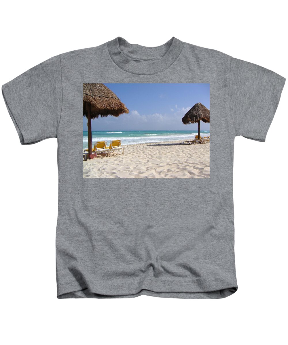 Beach Kids T-Shirt featuring the photograph A view of paradise by Steve Ondrus