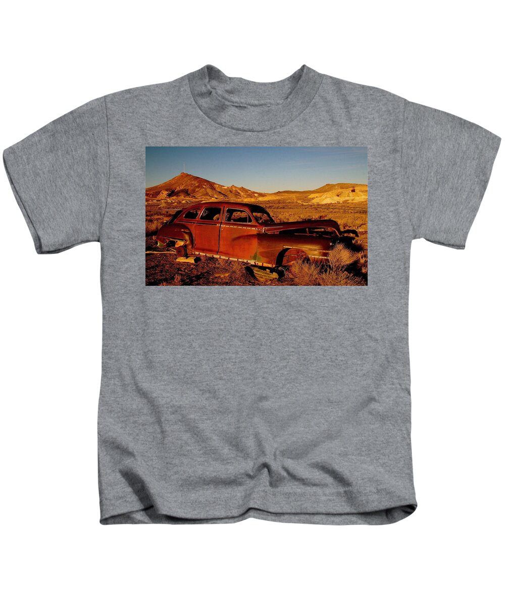Rust Kids T-Shirt featuring the photograph Abandoned and Forgotten by Alicia Kent