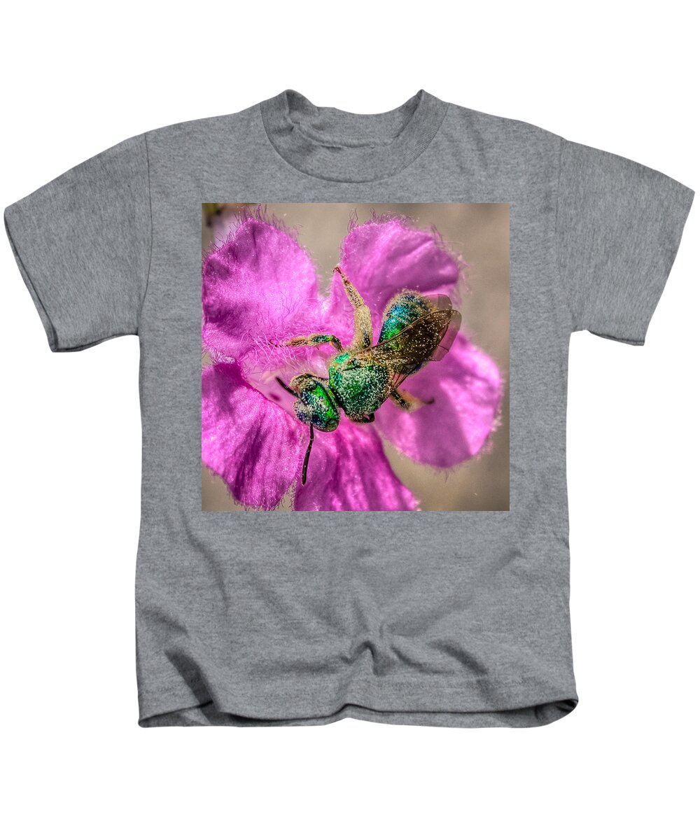 Antenna Kids T-Shirt featuring the photograph Agapostemon texanus by Traveler's Pics