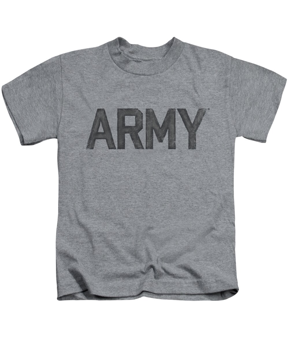 Air Force Kids T-Shirt featuring the digital art Army - Star by Brand A