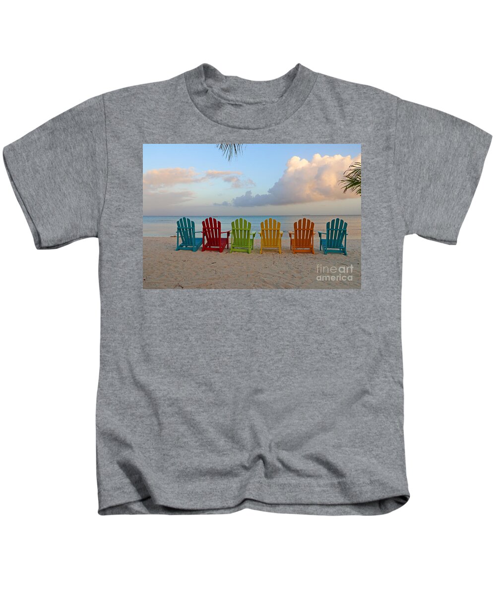 Aruba Kids T-Shirt featuring the photograph Aruba Sunrise 0746a by Jack Schultz