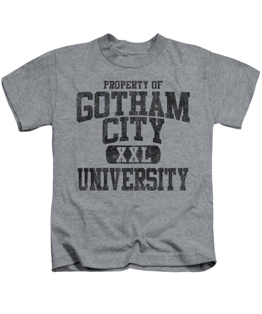  Kids T-Shirt featuring the digital art Batman - Property Of Gcu by Brand A