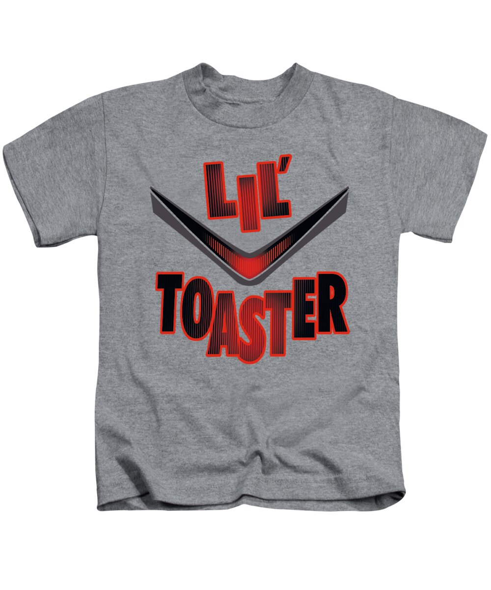  Kids T-Shirt featuring the digital art Battlestar Galactica (new) - Lil Toaster by Brand A