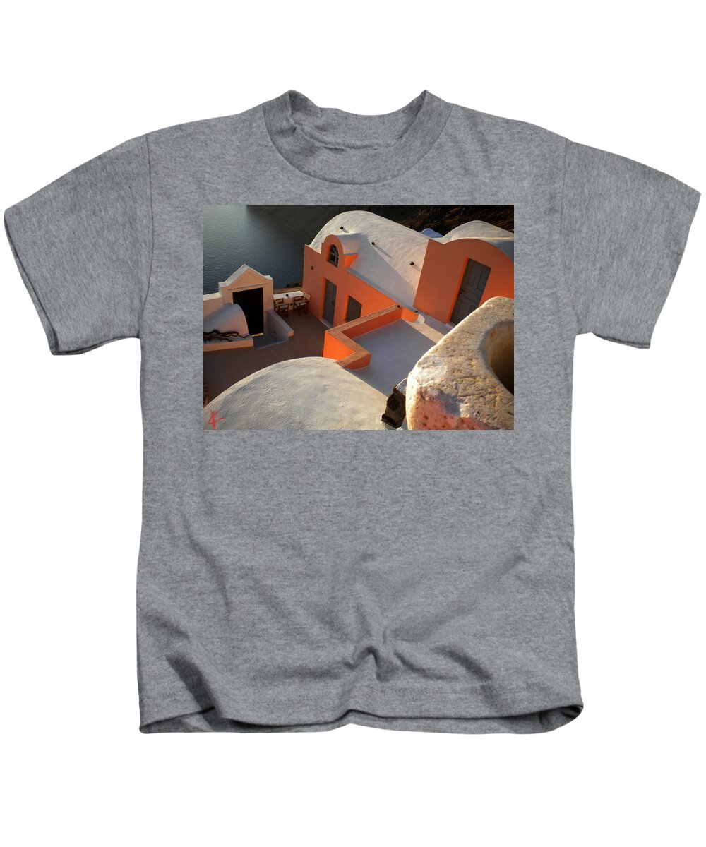 Colette Kids T-Shirt featuring the photograph Bella Santorini Hause by Colette V Hera Guggenheim