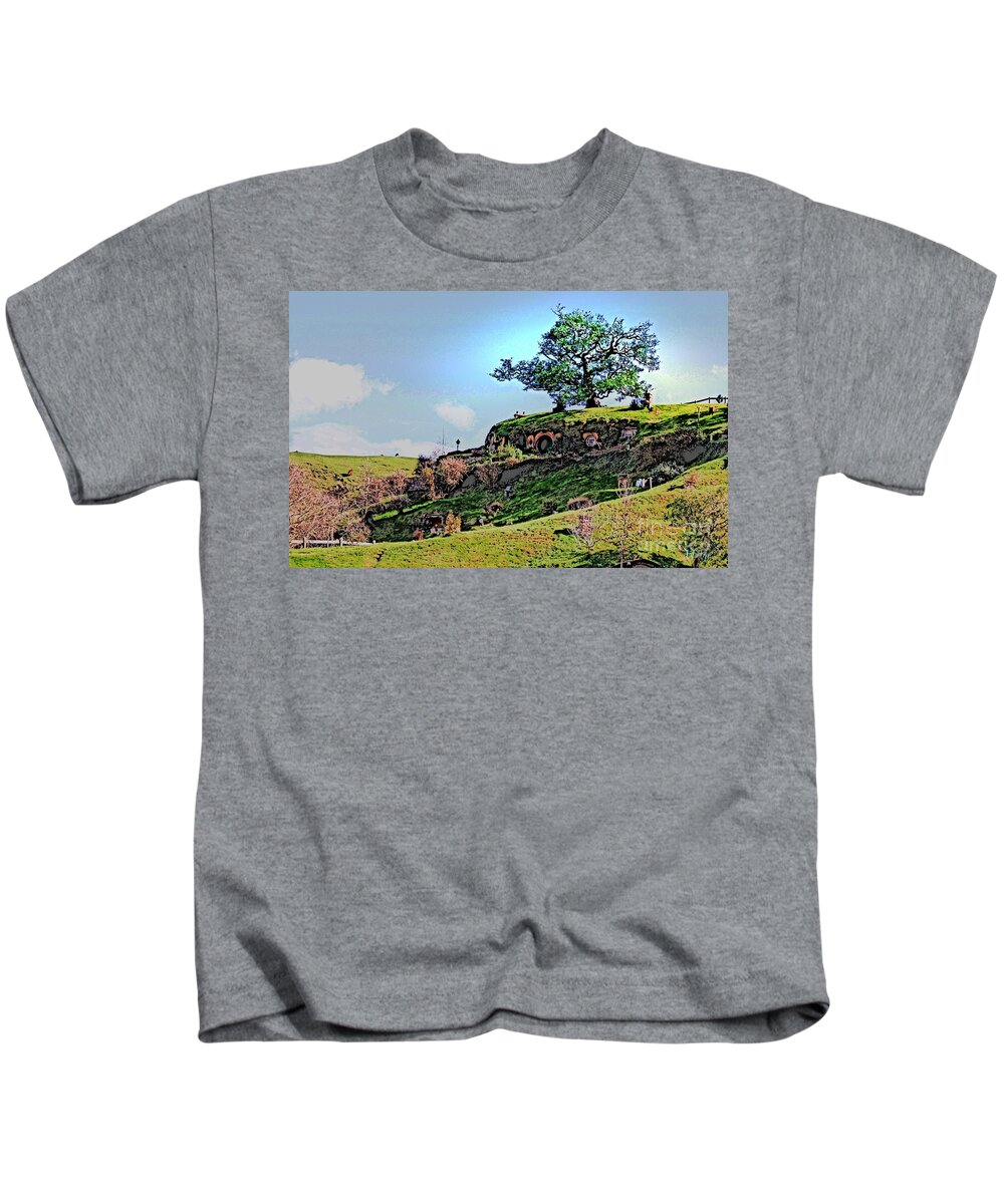 Hobbit Kids T-Shirt featuring the photograph Bilbo's Tree by HELGE Art Gallery