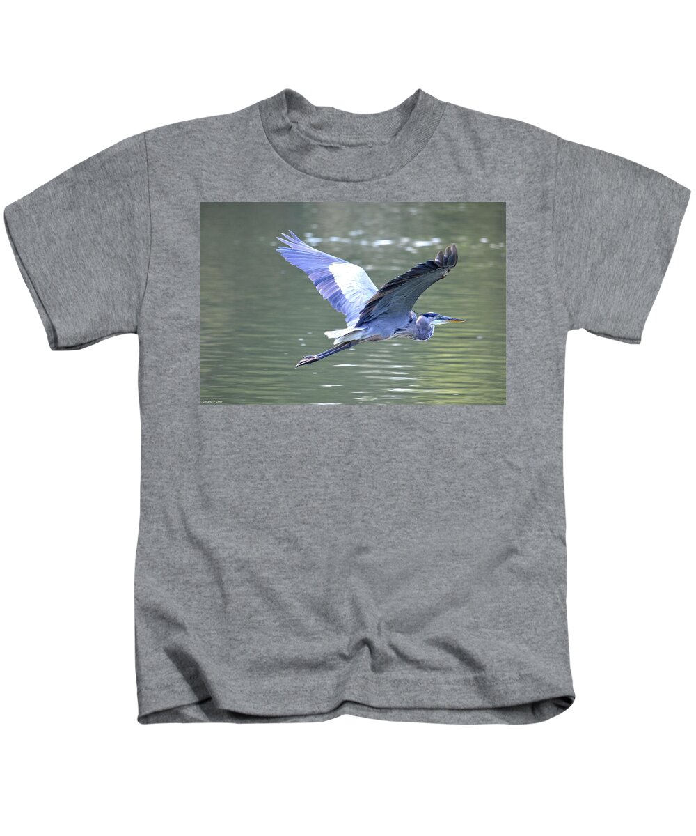 Blue Angel 2 Kids T-Shirt featuring the photograph Blue Angel 2 by Maria Urso