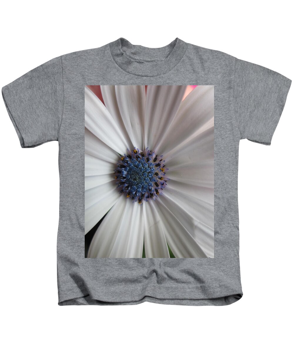 Stareye Kids T-Shirt featuring the photograph Blue-white loveliness by Rosita Larsson