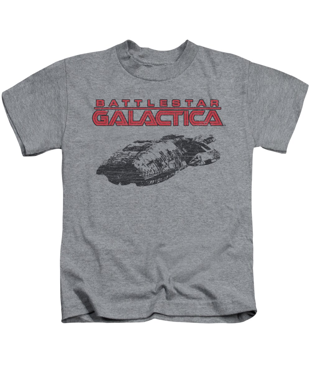 Battlestar Kids T-Shirt featuring the digital art Bsg - Ship Logo by Brand A