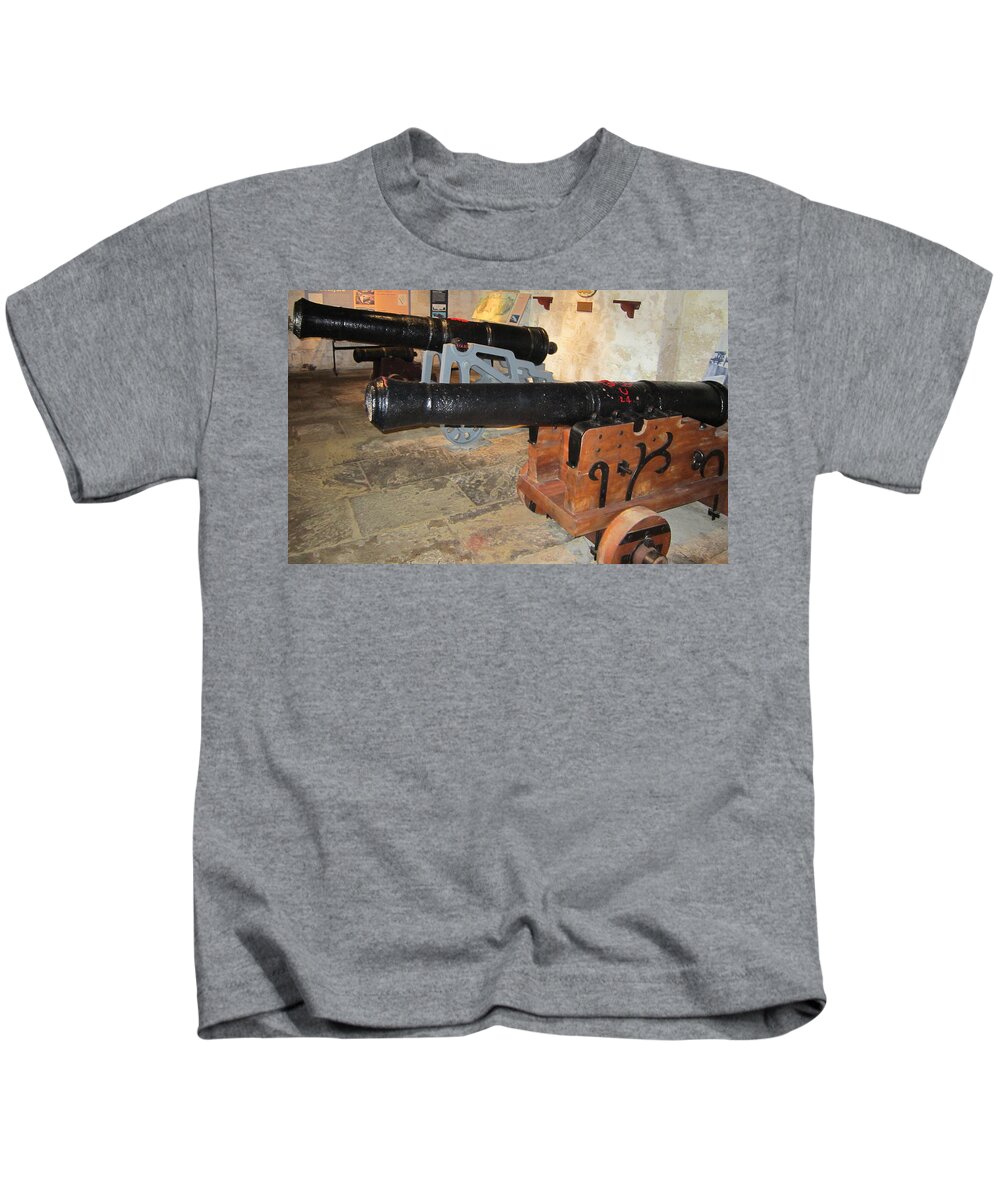 Old Kids T-Shirt featuring the photograph Canons of War by Aaron Martens