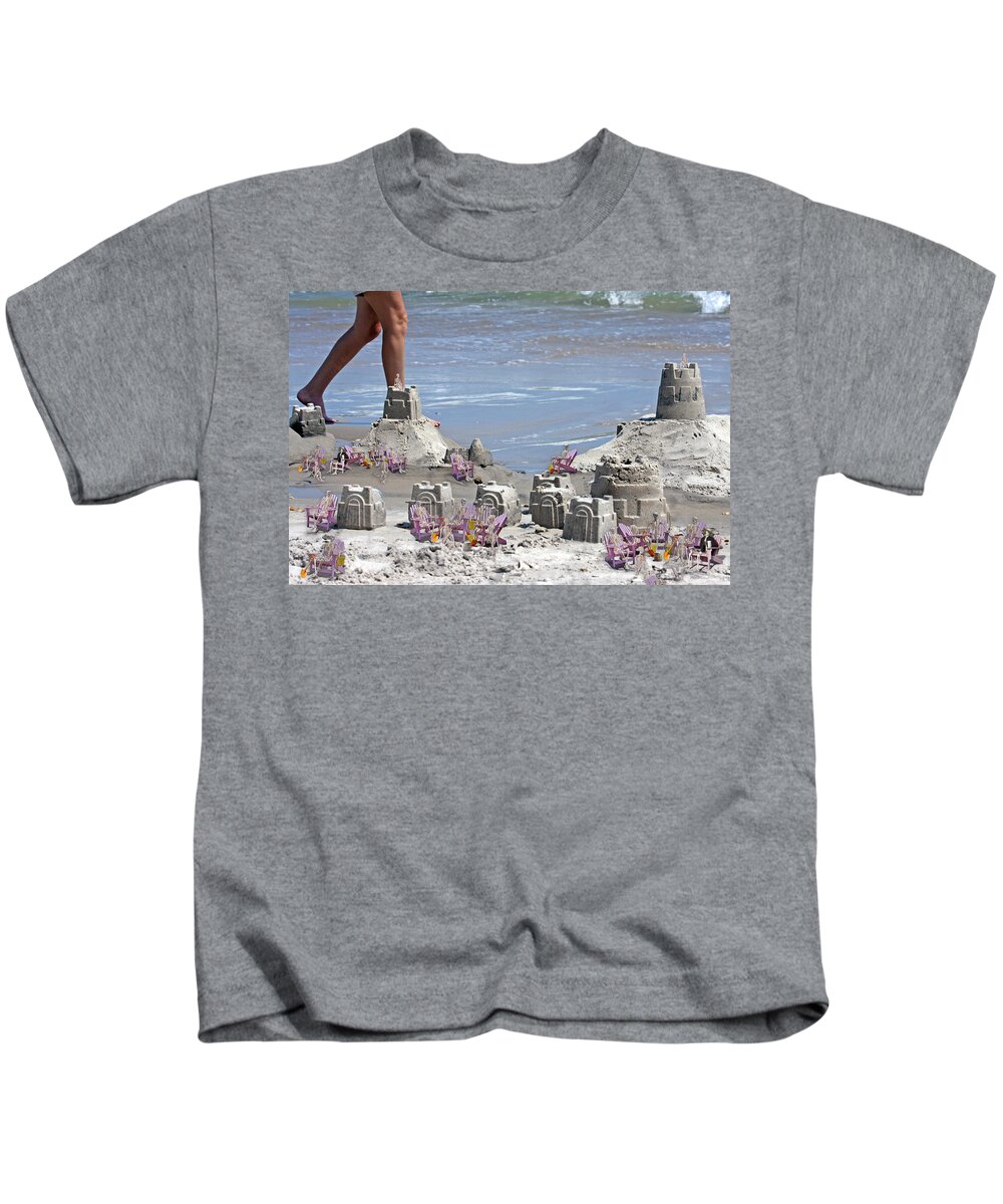 Sandcastle Kids T-Shirt featuring the digital art Castle Kingdom by Betsy Knapp
