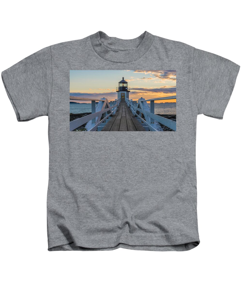 Maine Kids T-Shirt featuring the photograph Colorful Ending by Kristopher Schoenleber