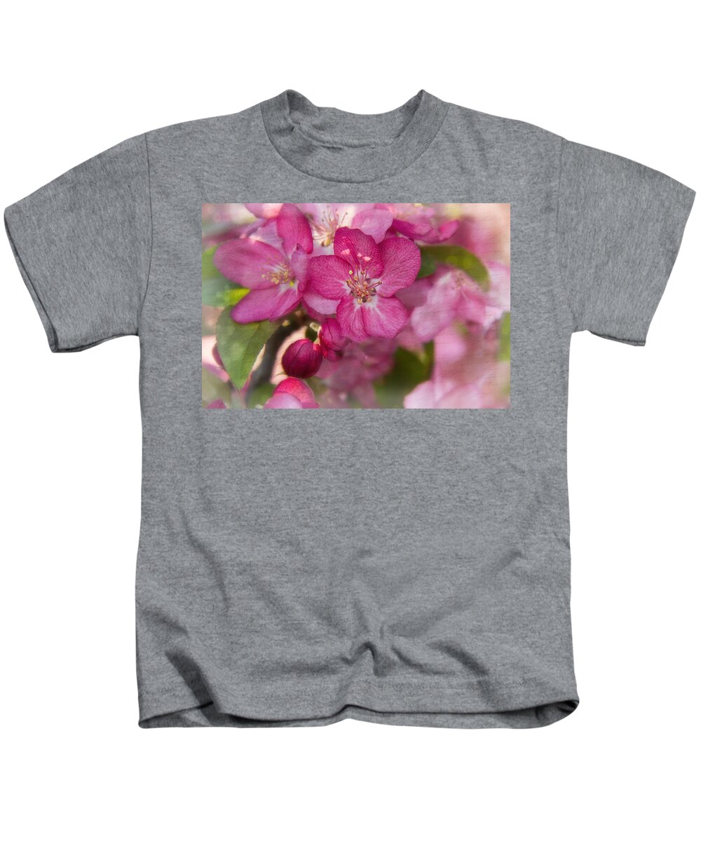 Jemmy Archer Kids T-Shirt featuring the photograph Crabtree Blossoms by Jemmy Archer