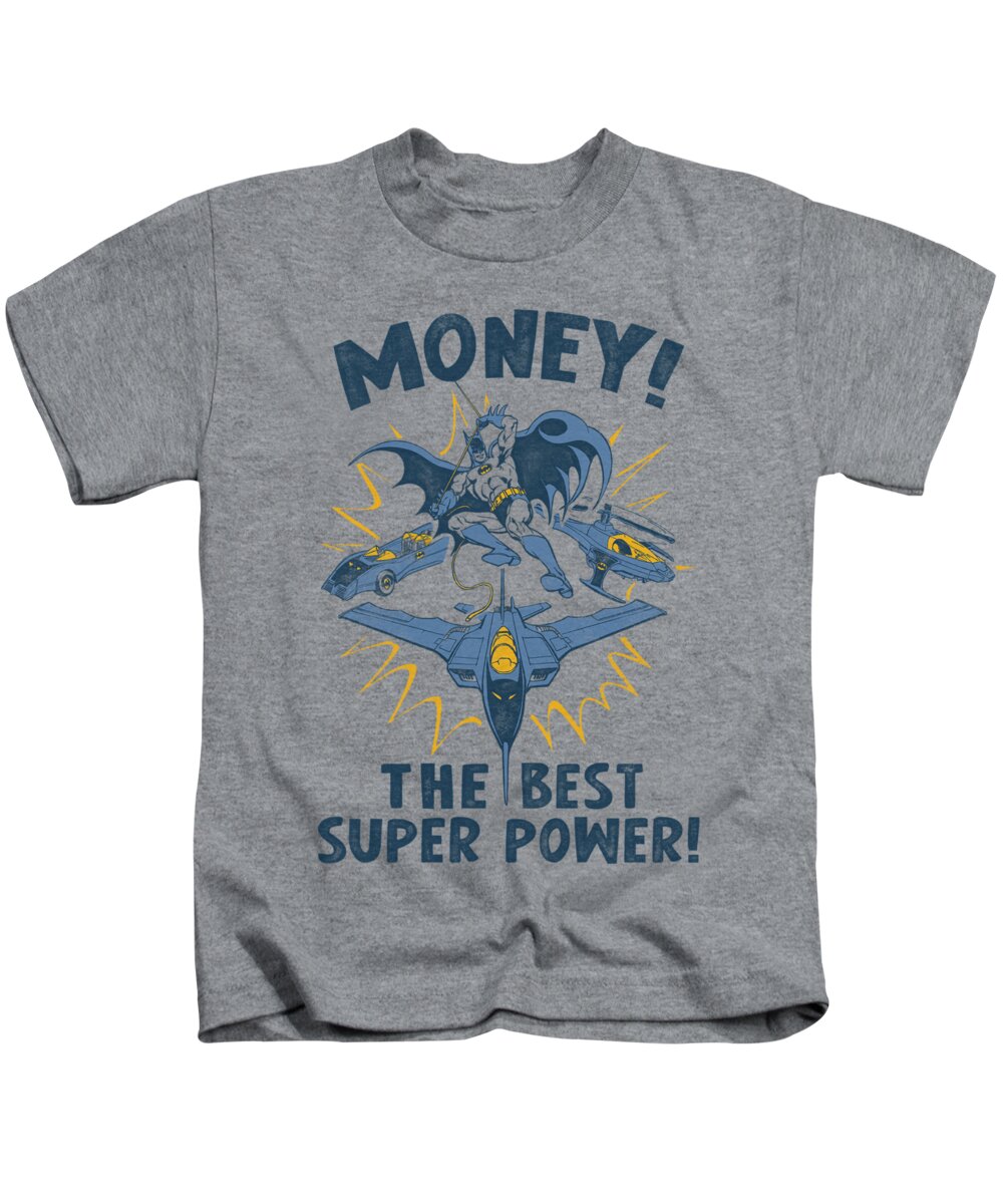 Dc Comics Kids T-Shirt featuring the digital art Dc - Money by Brand A