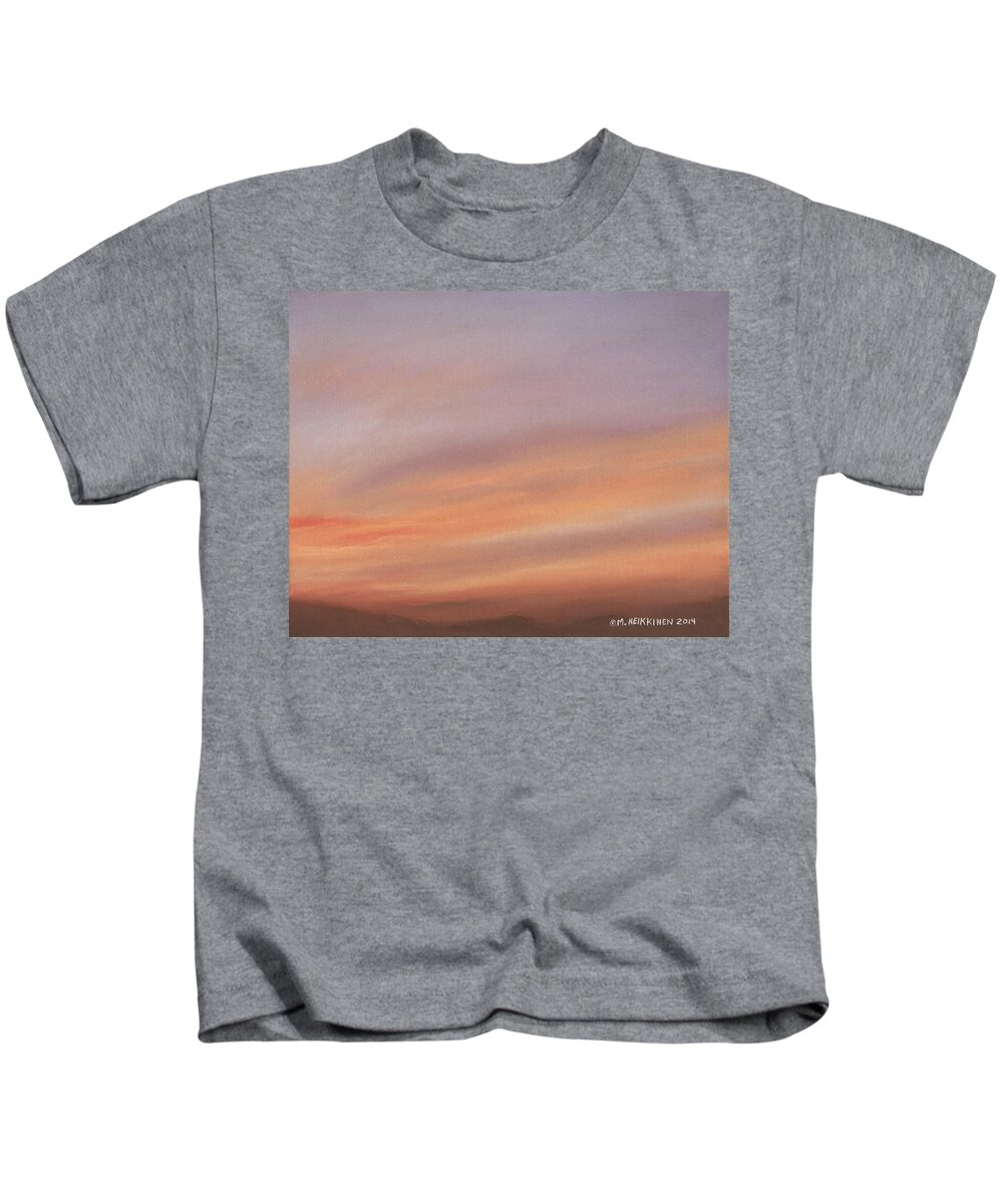 Desert Kids T-Shirt featuring the pastel Desert Sky C by Michael Heikkinen