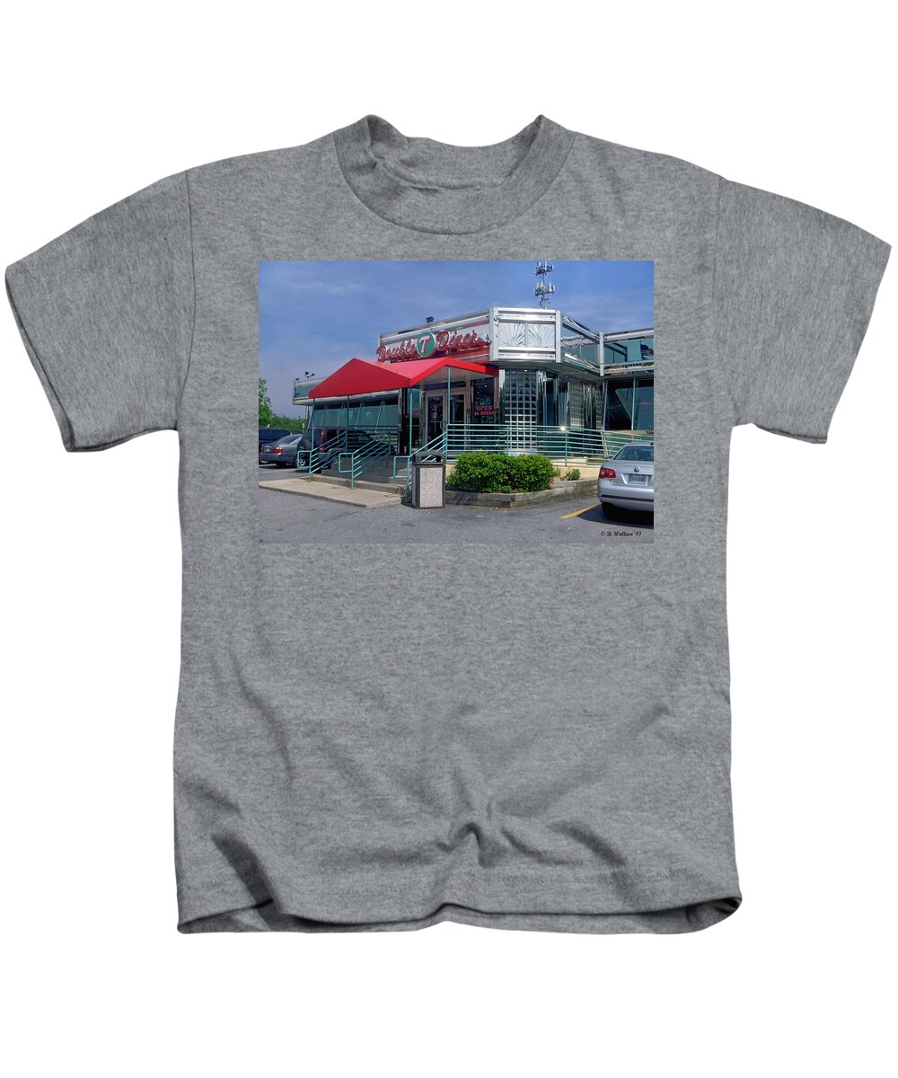 2d Kids T-Shirt featuring the photograph Double T Diner by Brian Wallace