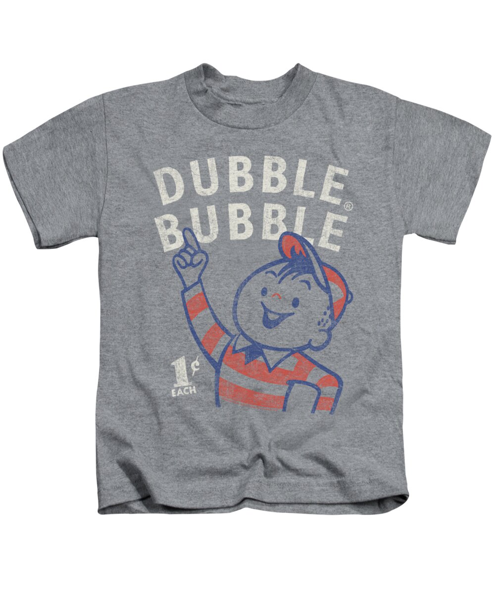 Dubble Bubble Kids T-Shirt featuring the digital art Dubble Bubble - Pointing by Brand A