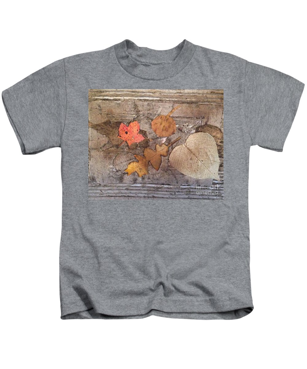 Fall Kids T-Shirt featuring the painting Fall Art by Sherry Harradence