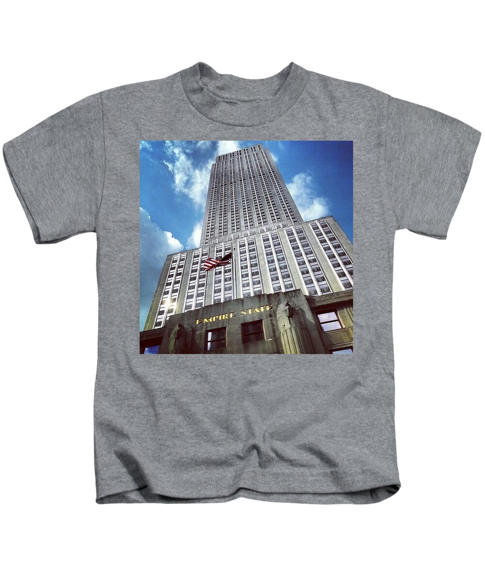  Kids T-Shirt featuring the photograph Fav Building In New York by Lorelle Phoenix