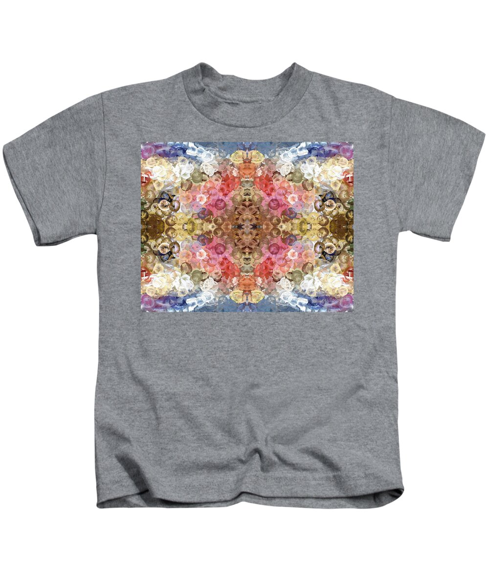 Abstract Kids T-Shirt featuring the painting Flowers for the Fish Nbr 1L by Will Barger