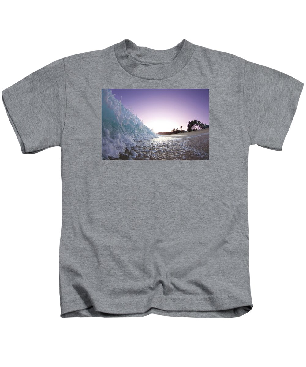 Sea Kids T-Shirt featuring the photograph Foam Wall by Sean Davey