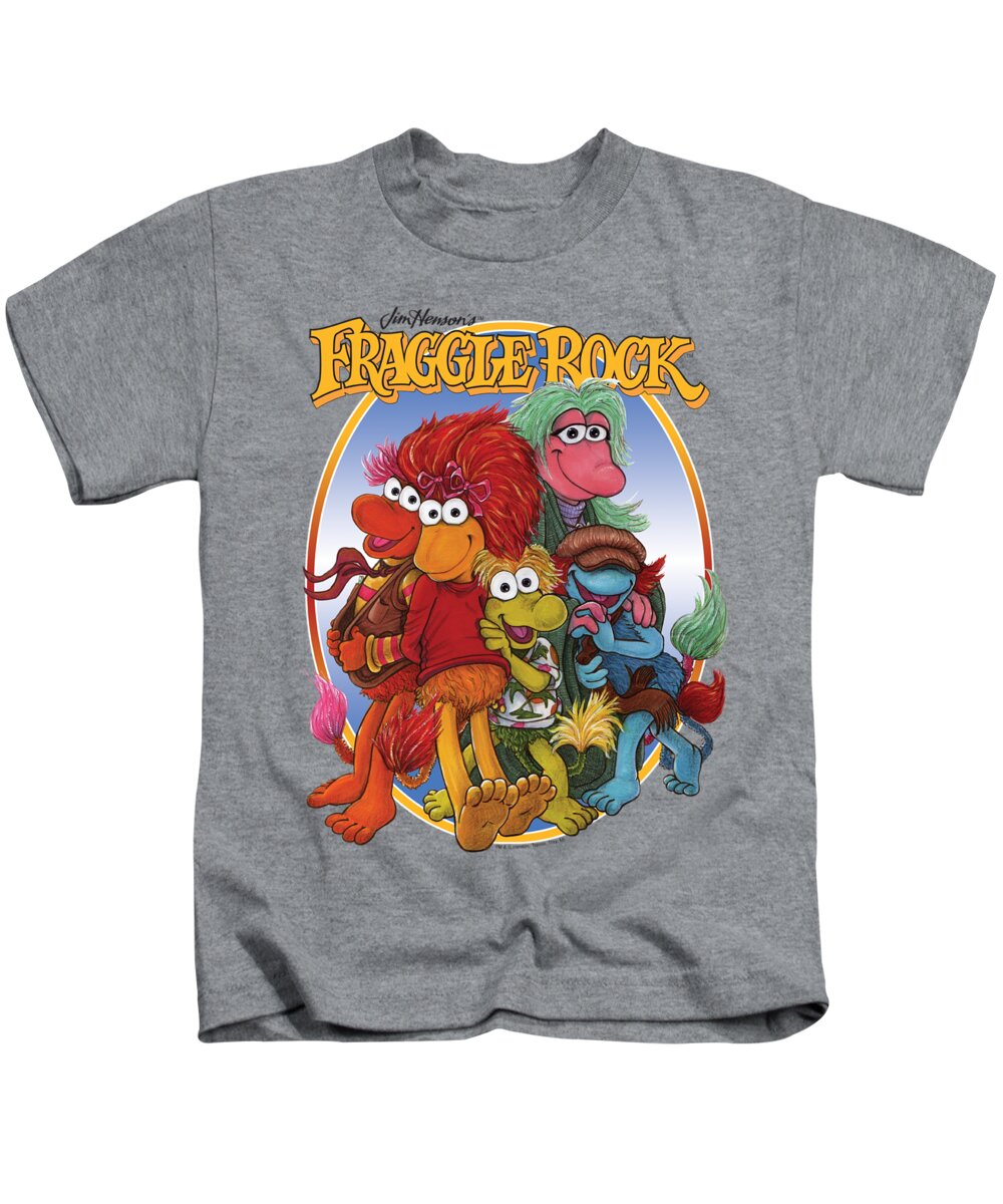  Kids T-Shirt featuring the digital art Fraggle Rock - Group Hug by Brand A
