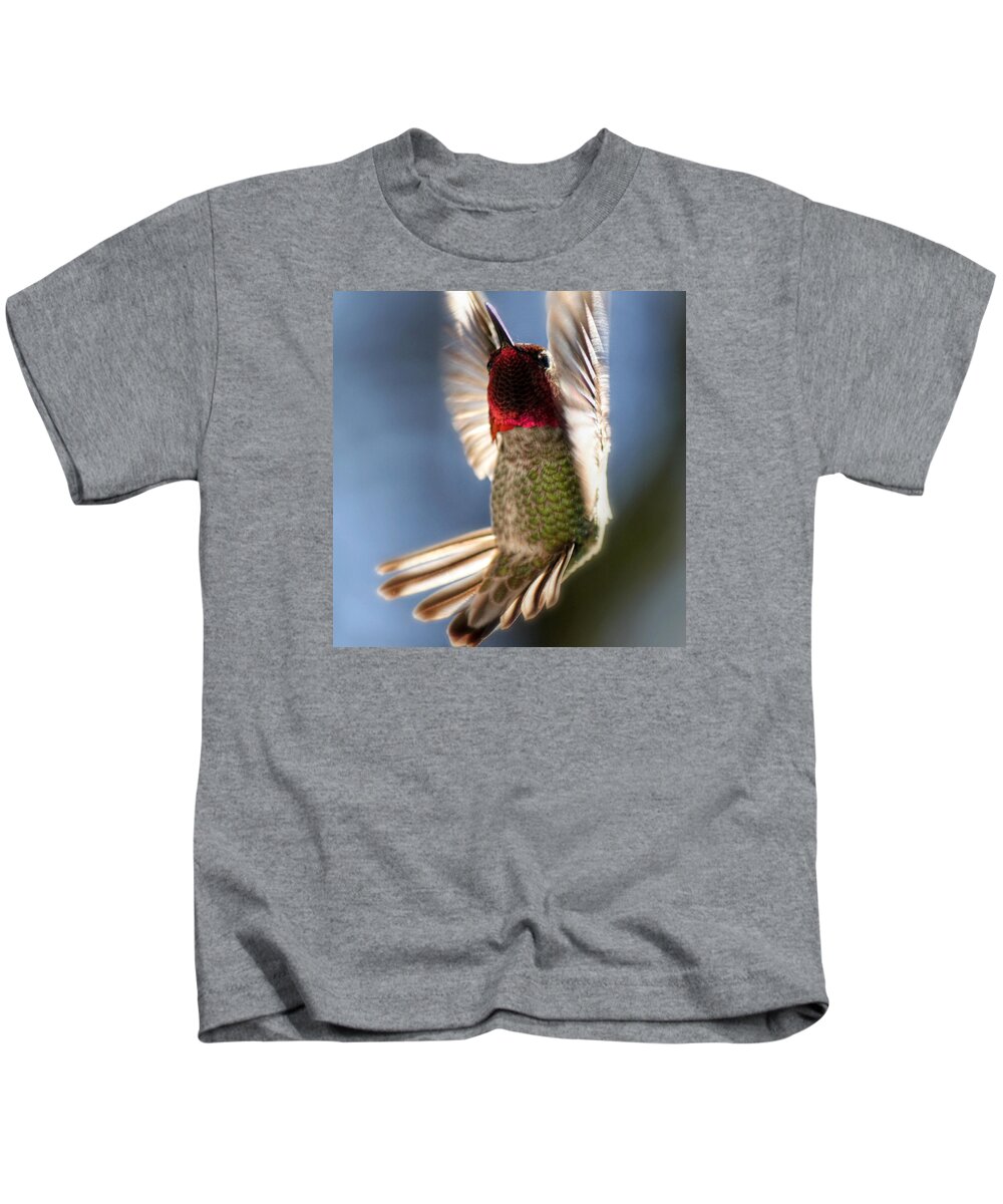 Hummingbird Kids T-Shirt featuring the photograph Free Falling by Melanie Lankford Photography