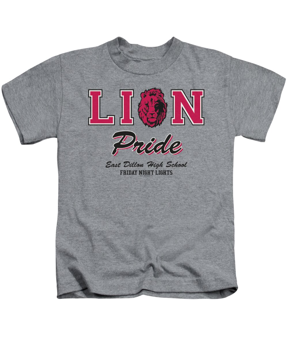 Friday Night Lights Kids T-Shirt featuring the digital art Friday Night Lights - Lions Pride by Brand A