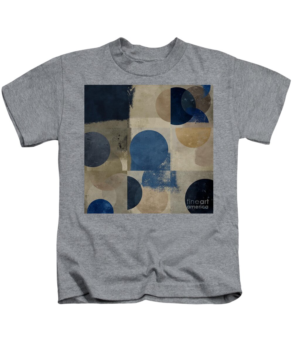 Geomix Kids T-Shirt featuring the digital art Geomix 01 - s111d-t02c by Variance Collections