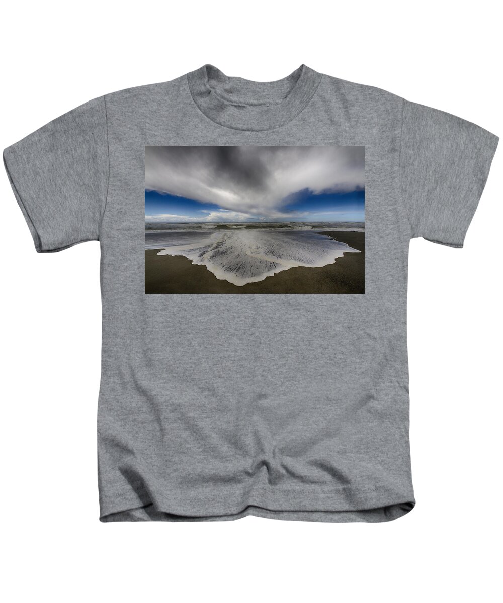 Beach Kids T-Shirt featuring the photograph Gold Bluffs Beach 1 by Robert Woodward