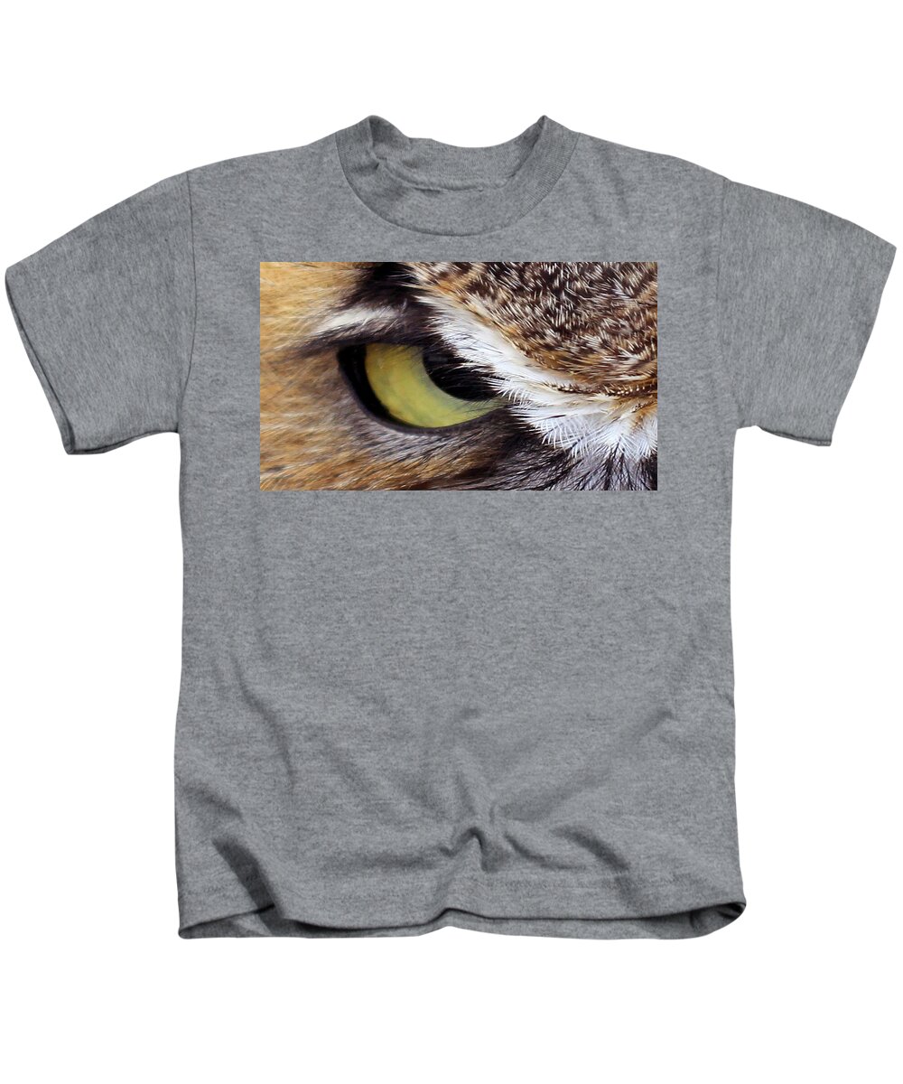 Birds Kids T-Shirt featuring the photograph Golden Eye by Jennifer Robin
