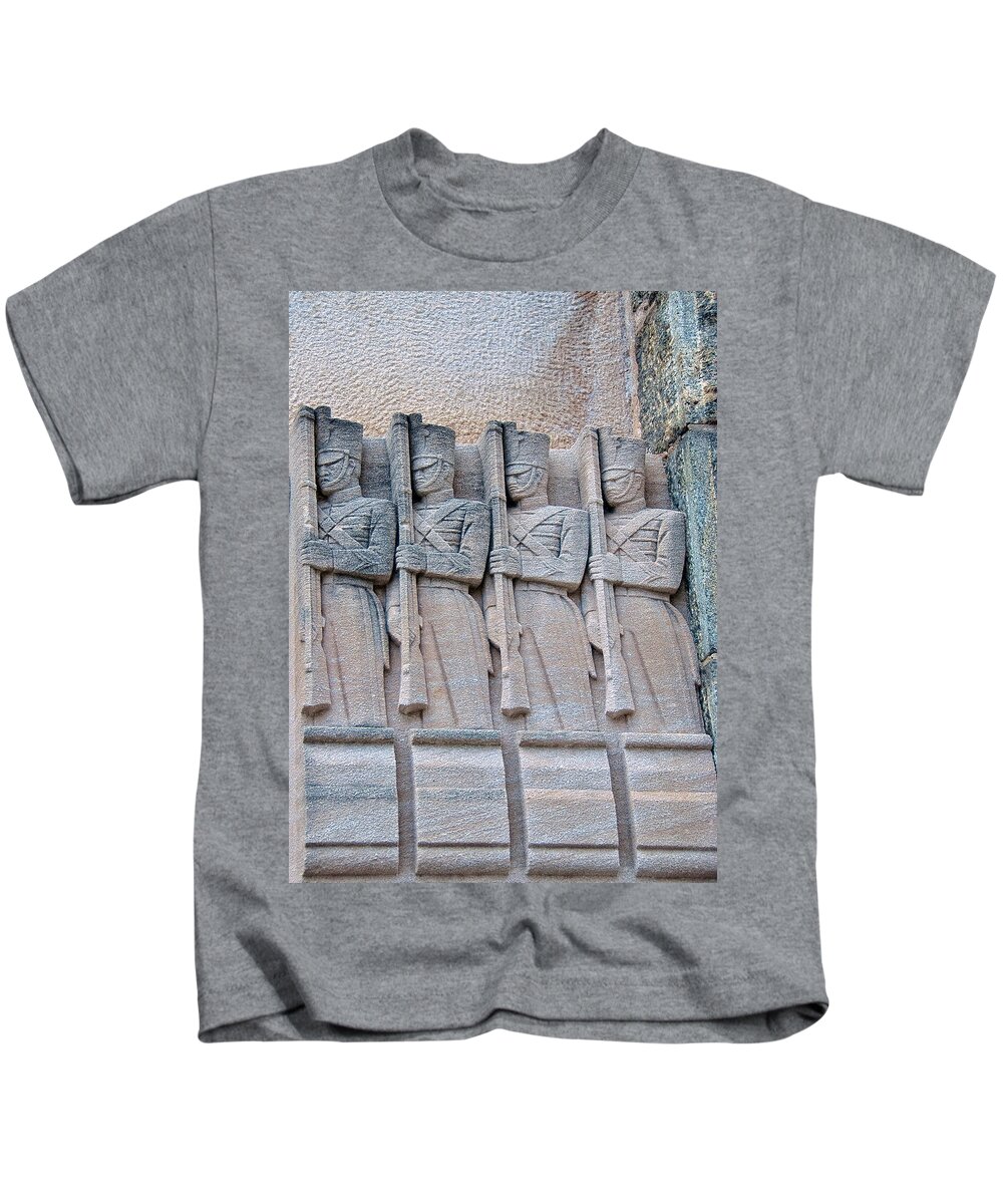West Point Kids T-Shirt featuring the photograph Grant Hall Cadet Fresco by Dan McManus