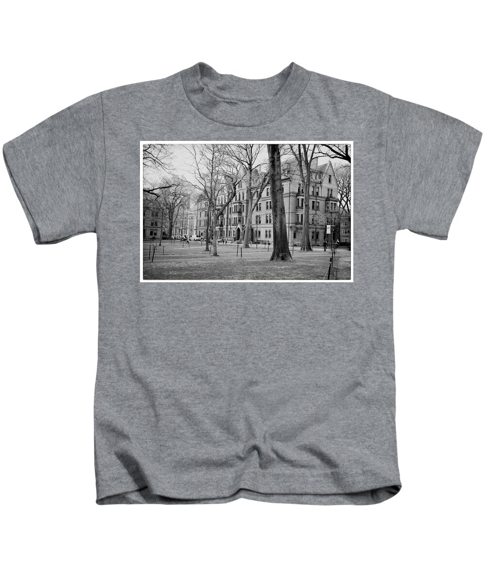Harvard University Kids T-Shirt featuring the photograph Harvard University by Georgia Clare